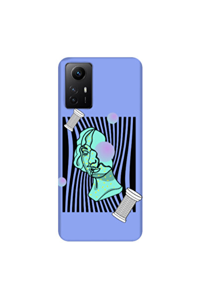 Other Xiaomi Redmi Note 12s Columns Light Purple Colored Silicone TPU Θήκη