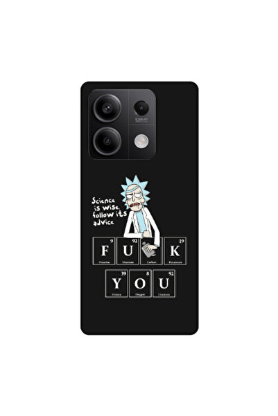Other Xiaomi Redmi Note 13 5G Rick Scince is wise Black Colored Silicone TPU ...