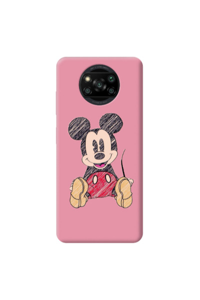 Other Xiaomi Poco X3 /X3 Pro Mickey mouse 2 Pink Colored Silicone TPU Θήκη