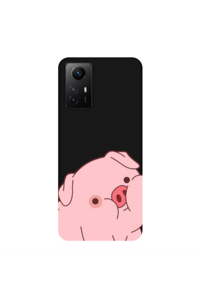 Other Xiaomi Redmi Note 12s Piggy 1 Black Colored Silicone TPU Θήκη