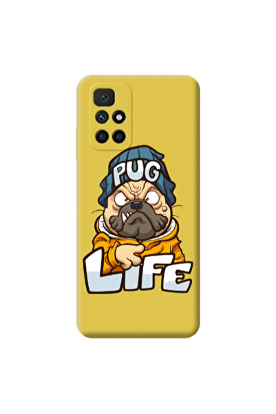 Other Xiaomi Redmi 10 2022 Pug Life 2 Yellow Colored Silicone TPU Θήκη