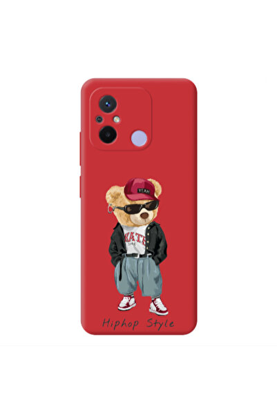 Other Xiaomi Redmi 12C Hip hop style Red Colored Silicone TPU Θήκη