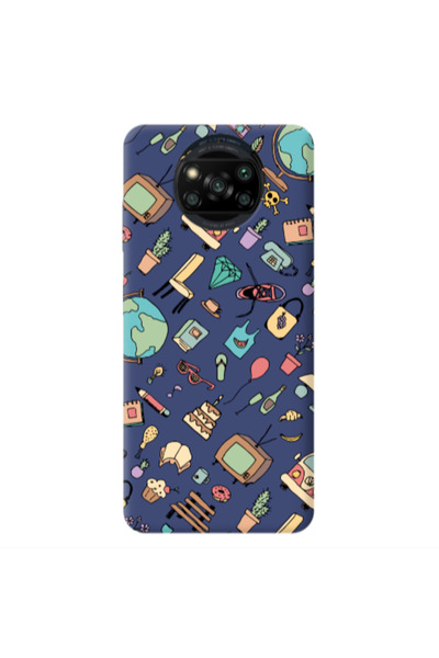 Other Xiaomi Poco X3 /X3 Pro Mixed up Dark blue Colored Silicone TPU Θήκη