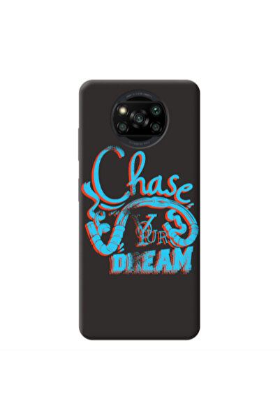 Other Xiaomi Poco X3 /X3 Pro Chase Your Dream Black Colored Silicone TPU Θήκη