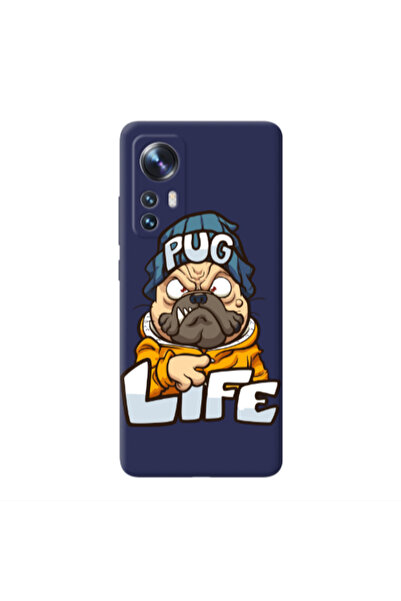 Other Xiaomi Mi 12 Pro Pug Life 2 Dark blue Colored Silicone TPU Θήκη
