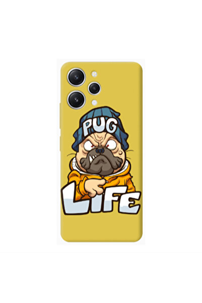 Other Xiaomi Redmi 12 Pug Life 2 Yellow Colored Silicone TPU Θήκη