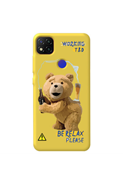 Other Xiaomi Redmi 9c Be Relax Yellow Colored Silicone TPU Θήκη