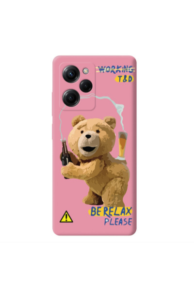 Other Xiaomi Poco X5 Pro Be Relax Pink Colored Silicone TPU Θήκη