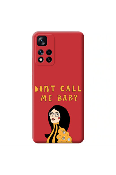 Other Xiaomi Redmi Note 11 Pro 5G Call me baby Red Colored Silicone TPU Θήκη