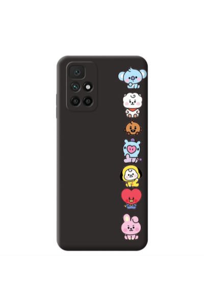 Other Xiaomi Redmi 10 2022 Lovely animals Black Colored Silicone TPU Θήκη