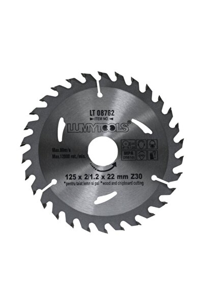 OEM Disc de tăiere lemn și PAL Lumy Tools Ø125x2/1,2x22 mm, 30 dinți