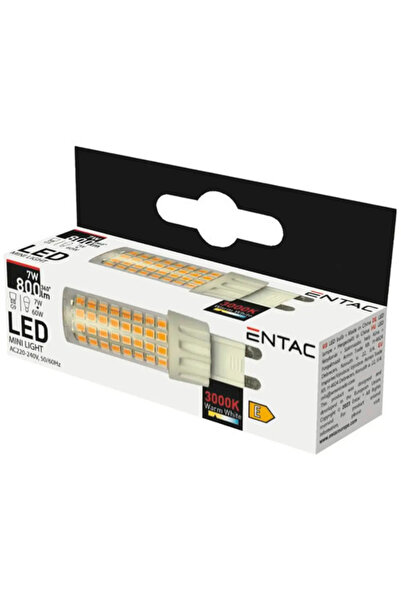 OEM Bec LED Entac G9 7W 800 lumeni, formă capsulă, lumină caldă
