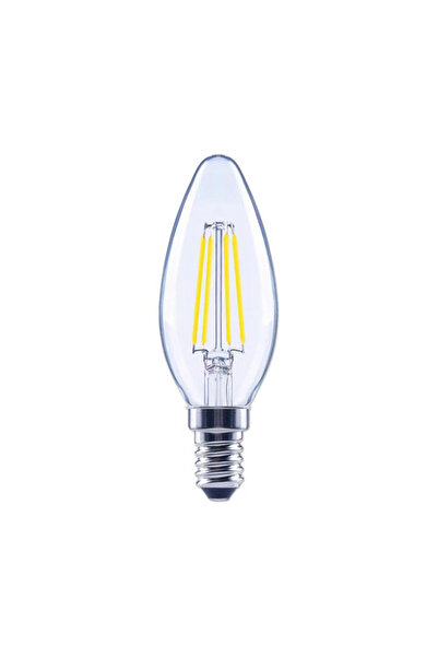 OEM Bec LED variabil Flair E14 2,2W 470 lumeni, glob clar lumânare, lumină caldă