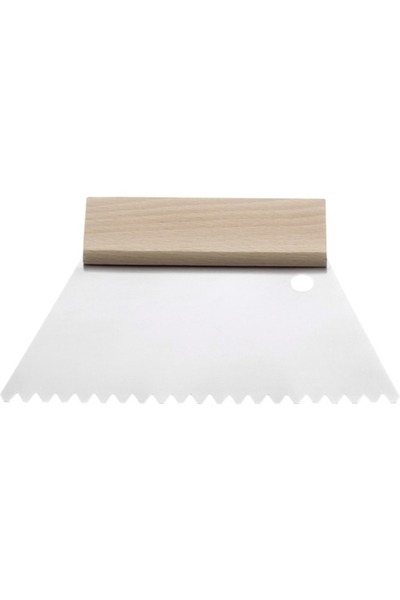 OEM Hufa οδοντωτό σπάτουλα στόκου, λεπίδα 180mm με δόντια 5x4mm, ξύλινη λαβή