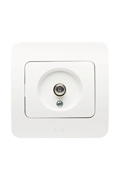 OEM Priză TV conector F Jazz, alb mat