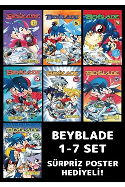 Komikşeyler Yayıncılık Beyblade 1-7 Poster Hediyeli Set / Takao Aoki / / 8685...