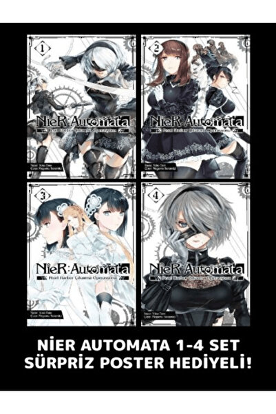 Komikşeyler Yayıncılık NieR: Automata 1-4 Poster Hediyeli Set / Megumu Sorami...