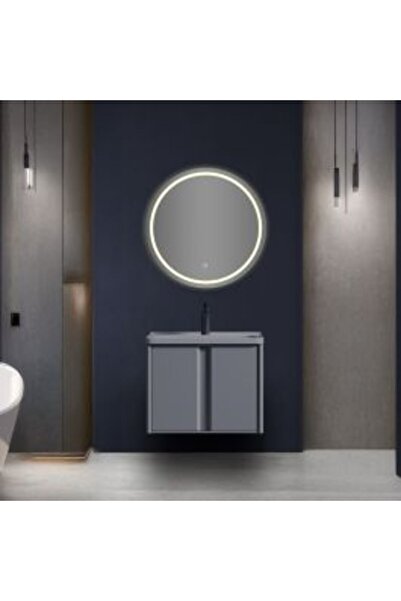 TECA Round bathroom mirror with LED lighting 60x60 cm - (TC-804)