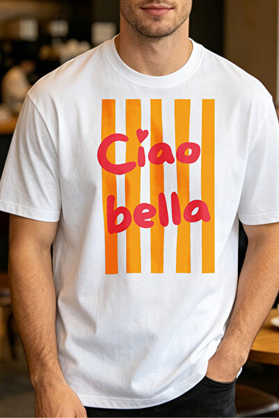 Fleck تيشيرتات كاجوال للرجال بتصميم مطبوع من Ciao Bella، تيشيرتات رجالية مطبوعة
