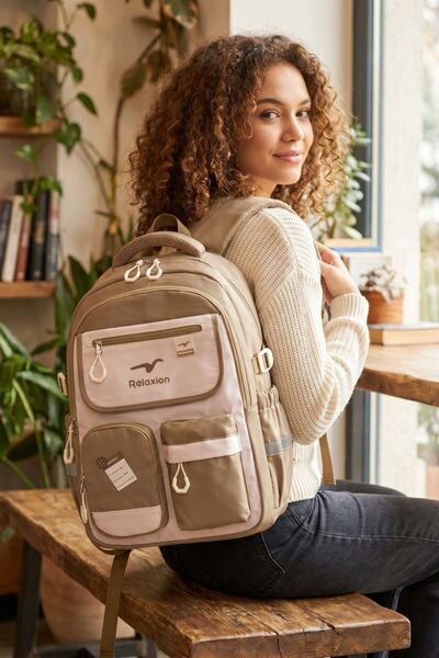 Relaxion Unisex School Backpack Travel Camping Daily Student Backpack School Bag 2469 Vi̇zon