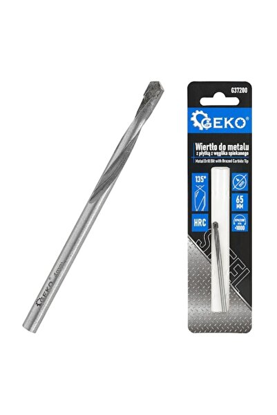 GEKO Burghiu metalic cu inserție din carbură, 4 x 65 mm, G37200