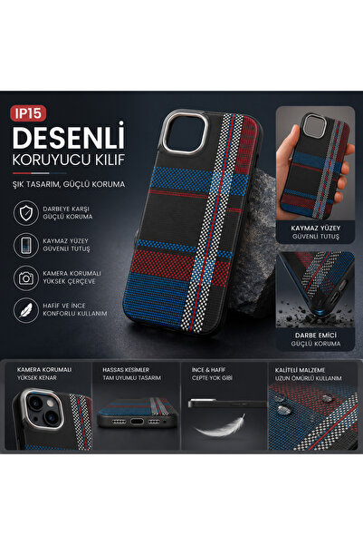 Generic İPHONE 15 KARBONFİBER KILIF