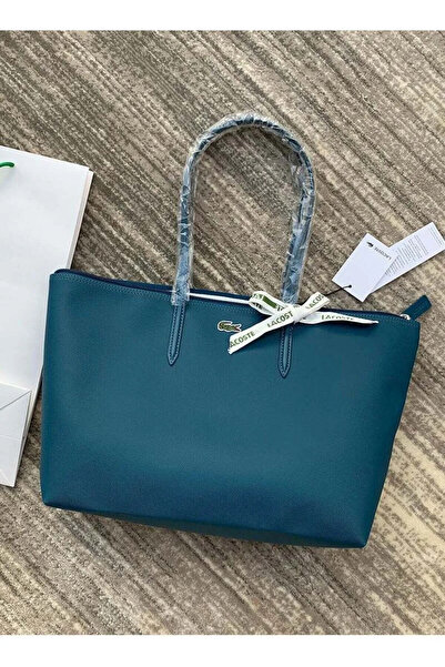 Lacoste Kids Women's Concept Fashion Versatile Large Capacity Zipper Handbag ...