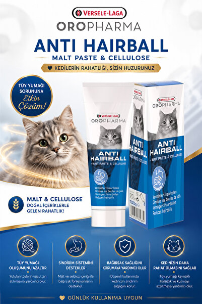 Versele Laga KMRSFRES OROP. ANTİ HAİRBALL KEDİ MALT (153730) MACUNU 100G