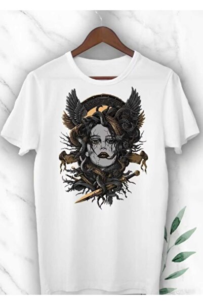 Panda Baskı Tekstil Medusa Printed Special Design Oversize Tshirt