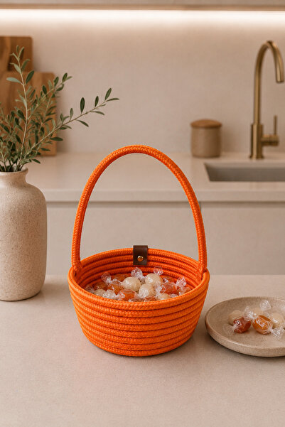 MaVaux Candya Handmade Rope Multi-Purpose Guest Candy Basket, Gift Basket, We...