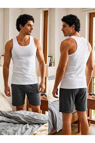TUTKU ELİT UNDERWEAR Erkek Ribana Spor Atlet