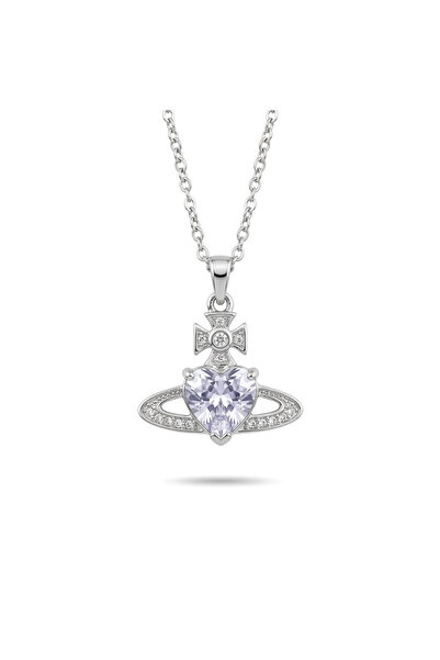 h&b design jewel Steel Crystal Stone Planet Necklace