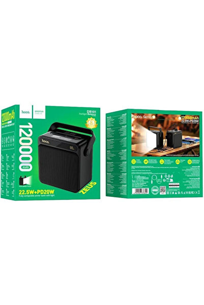 hoco. Hoco DB101 Power Bank 120000mAh 22.5W Power Delivery Μαύρο
