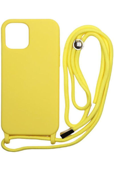 Other Technovo Δαντελωτή Πίσω Θήκη Σιλικόνης με Λουράκι Κίτρινο (iPhone 14)