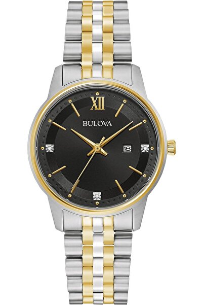 Bulova Women's Classic Crystal-Studded Two-Tone Stainless Steel Quartz Watch
