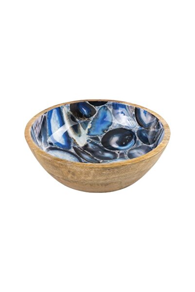 Paşabahçe Wooden Ocean Decorative Bowl M, Presentation, Stylish Design
