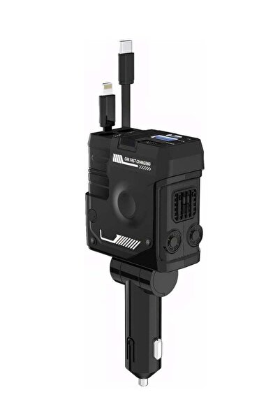 smartx Retractable Car Charger 4 In 1 Fast Car Charger, 66W with Lightning & ...