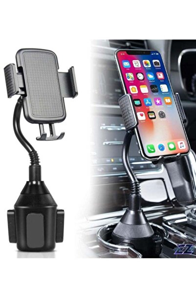 ELTRAZONE Cup Holder Phone Mount – Universal Adjustable Gooseneck Car Mount C...