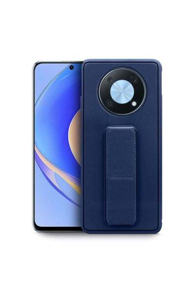 ELTRAZONE Hand Grip Magnetic Case Cover for Huawei Nova Y90 – Navy Blue