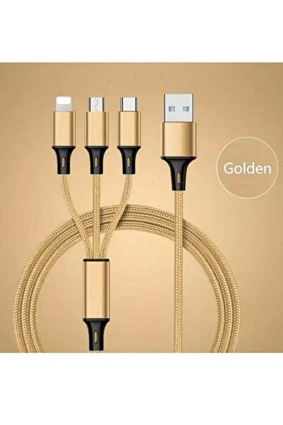 ELTRAZONE 3-in-1 Multifunctional Charging Cable (1.2M) – Nylon Braided USB to...