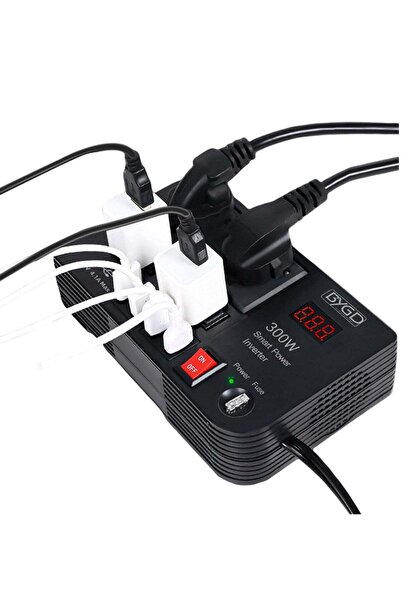 Generic Car Power Inverter, 12V DC to AC 220V Car Power Inverter, 300W Multi ...
