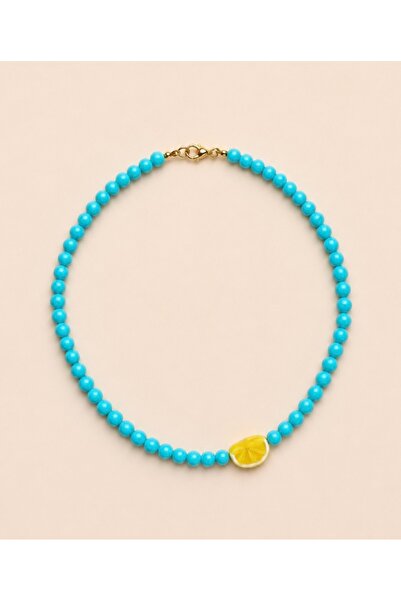 Elvia Atelier Murano Limon Cam kolye