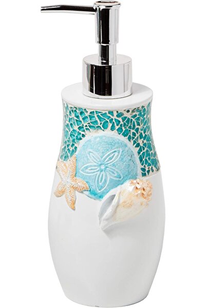 Yıldızan Nry Shop by Saturday Knight Ltd. South Seas Soap Dish, Resin, Turquo...