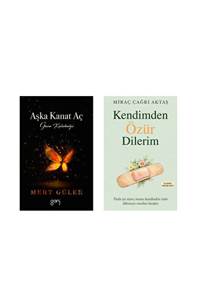 İndigo Kitap 2 Kitap / Kendimden Özür Dilerim - Aşka Kanat Aç, Gece Kelebeği