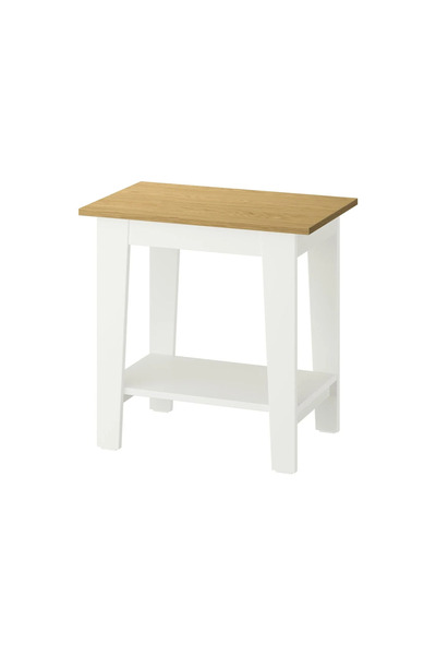 IKEA AMMARYD yan sehpa, beyaz, 59x40 cm akdenizshop