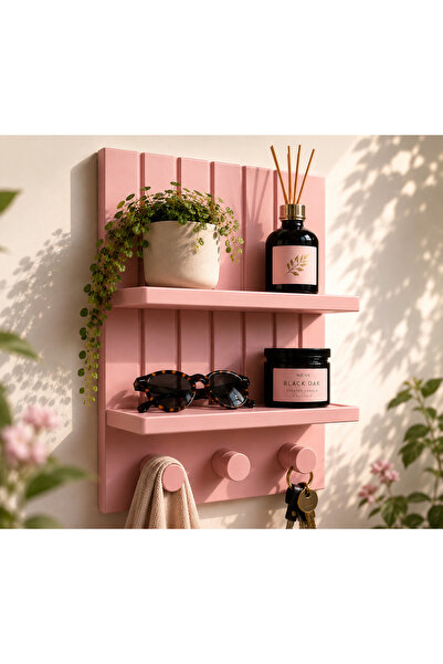 farist Decorative Wall Shelf and Key Holder Hanger – Modern Entryway Organize...