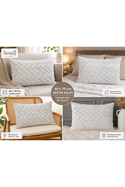 SEVMİŞ HOME 50X70 cm Wersoft Fabric Decorative Pillowcase Modern Stylish Design