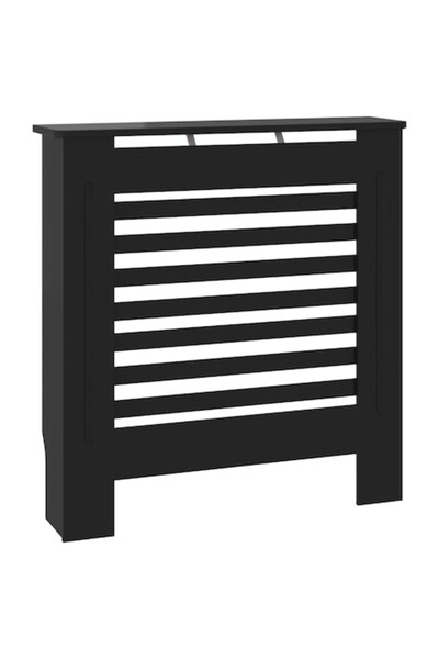 vidaxl Mobilier de acoperire pentru radiator vidaXL, negru, 78 cm, MDF, 6.95 kg