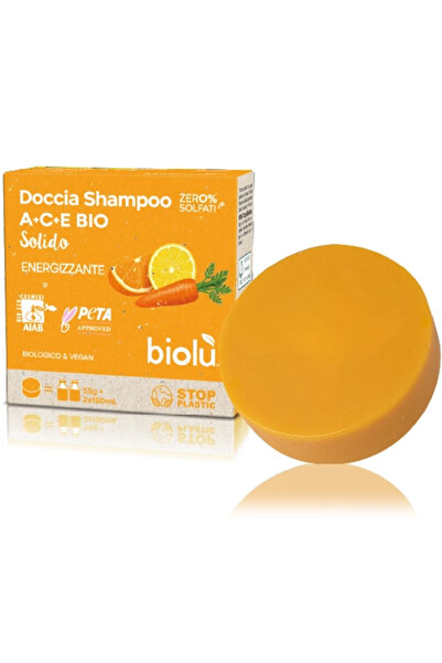 Biolu Sampon si gel de dus solid cu vitamina A, C, E 55g