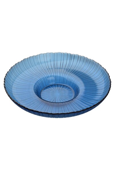 MONDEX Bol de servire din sticlă Daz Glass 34.5x8 albastru 1 buc.